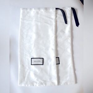 Pair of Authentic Vintage Gucci shoe dust bags bag